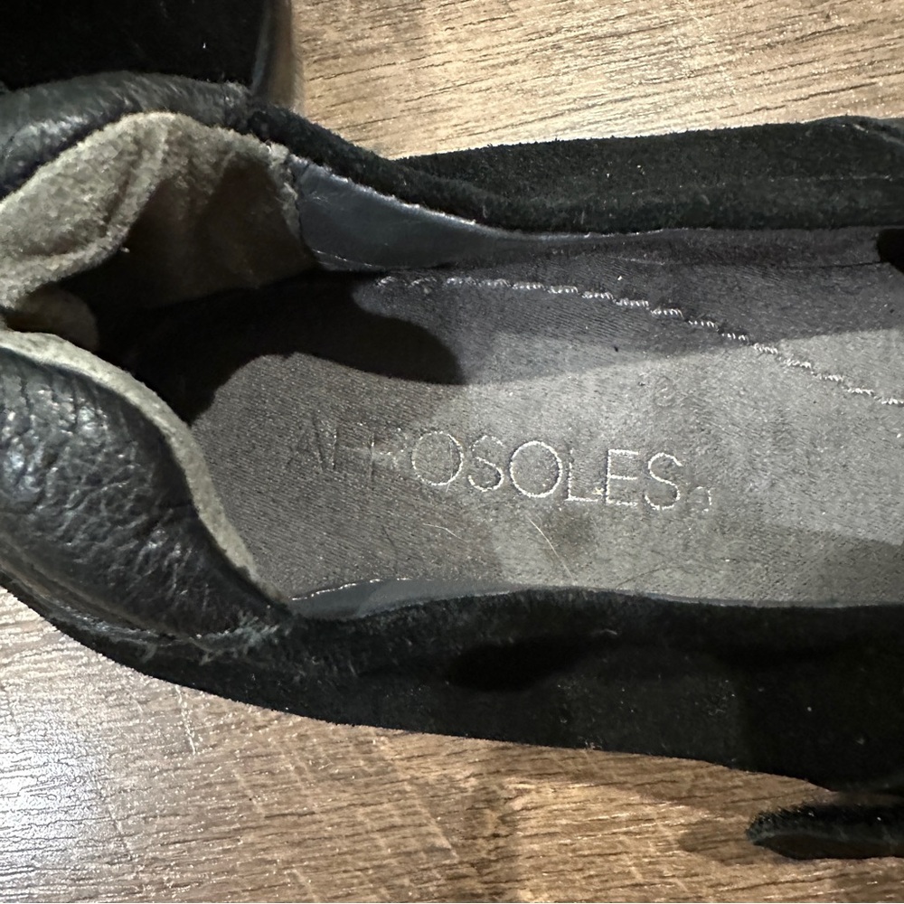 AEROSOLES Black Mary Jane Flats - Picture 4 of 8